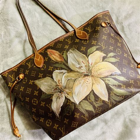 painting on lv bag|painting louis vuitton bag.